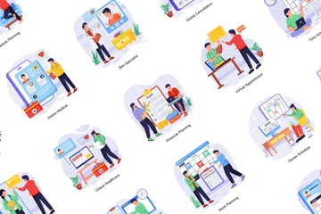 Appointment Scheduling Illustration Pack