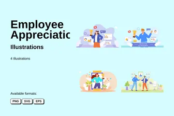 Appréciation des employés Illustration Pack