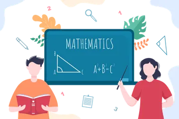 Apprendre les mathématiques Illustration Pack