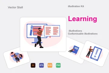 Aprendizado Pacote de Ilustrações