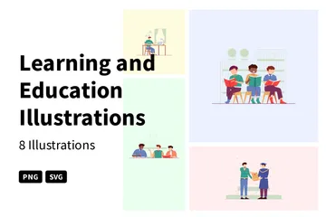 Aprendizaje y educación Paquete de Ilustraciones