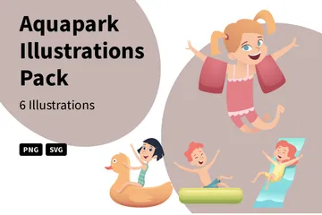 Aquapark Illustration Pack