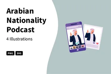 Arabian Nationality Podcast Illustration Pack