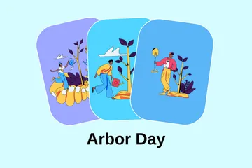 Arbor Day Illustration Pack