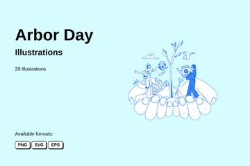 Arbor Day Illustration Pack