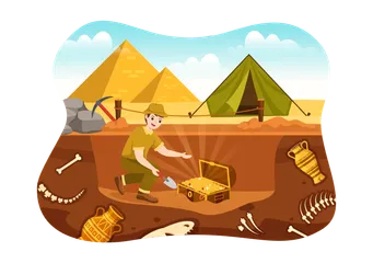 Archeology Illustration Pack