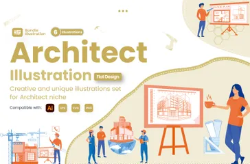 Architekt Illustrationspack