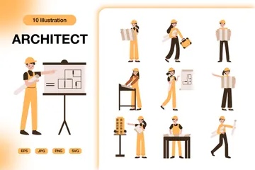 Architekt Illustrationspack