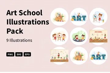 Art School Illustration Pack