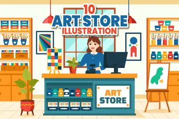 Art Store Illustration Pack