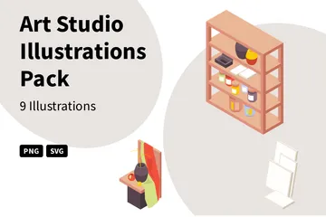 Art Studio Illustration Pack