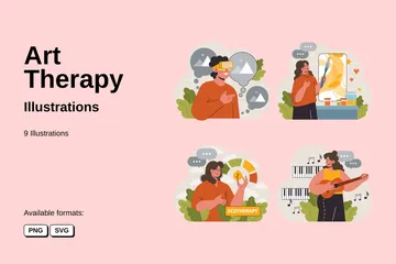 Art Therapy Illustration Pack