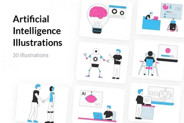 Artificial Intelligence Illustration Pack