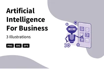 Artificial Intelligence For Business Illustration Pack