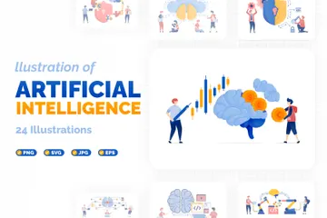 Artificial Intelligence Illustration Illustration Pack