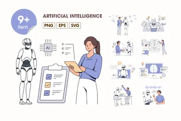 Artificial Intelligence Illustration Pack