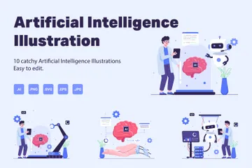 Artificial Intelligence Illustration Pack