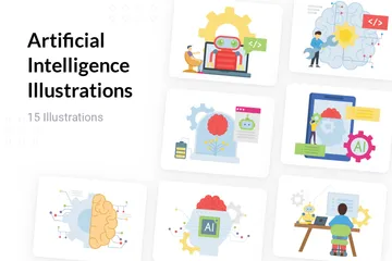 Artificial Intelligence Illustration Pack