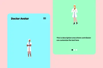 Doktor-Avatar Illustrationspack