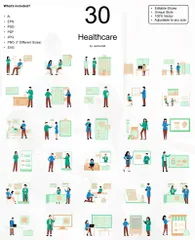 Cuidado de la salud Illustration Pack