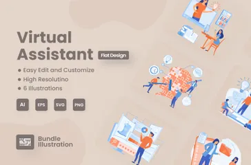 Assistant virtuel Pack d'Illustrations