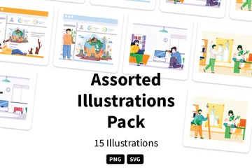 Assorted Illustration Pack