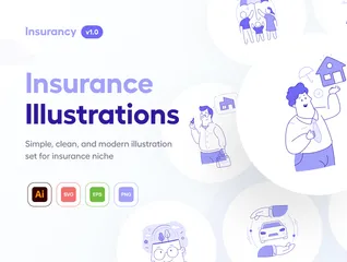 Assurance Pack d'Illustrations
