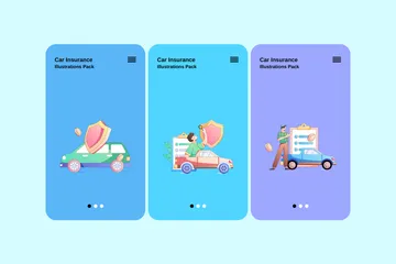 Assurance voiture Pack d'Illustrations