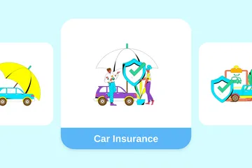 Assurance voiture Pack d'Illustrations