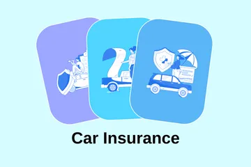 Assurance voiture Pack d'Illustrations