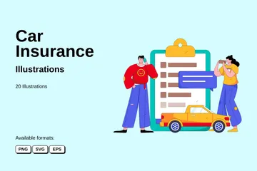 Assurance voiture Pack d'Illustrations