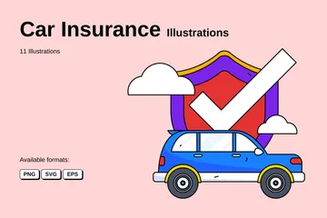 Assurance voiture Pack d'Illustrations