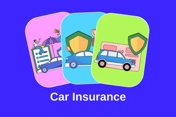 Assurance voiture Pack d'Illustrations