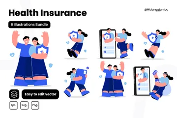 Assurance santé Pack d'Illustrations