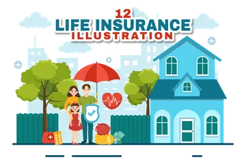 Assurance-vie Pack d'Illustrations