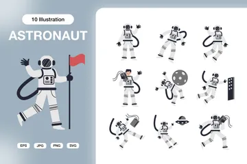 Astronaut Illustrationspack