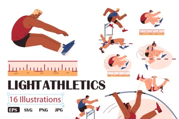 Athlétisme léger Illustration Pack