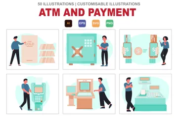 ATM And Payment Illustration Pack