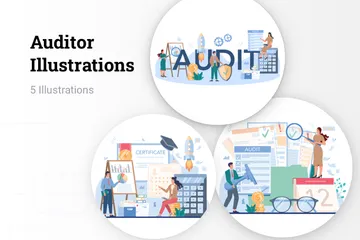 Auditor Illustration Pack