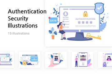 Authentication Security Illustration Pack