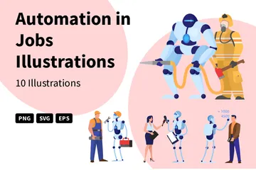 Automation In Jobs Illustration Pack