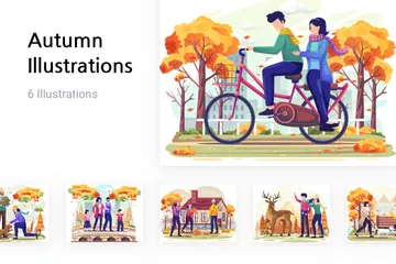 Automne Pack d'Illustrations