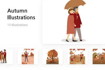 Automne Pack d'Illustrations