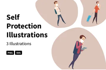 Protection de soi Pack d'Illustrations