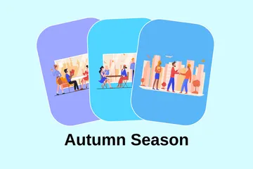 Autumn Season Illustration Pack