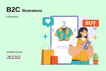 B2C Illustration Pack