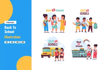 Back To School Illustration Pack