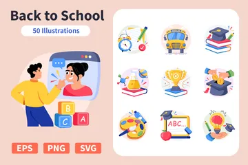 Back To School Illustration Pack