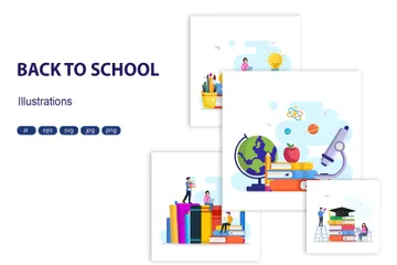 Back To School Illustration Pack