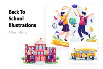 Back To School Illustration Pack